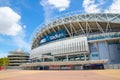 Stadium Australia, commercially known as ANZ Stadium located in the Sydney Olympic Park.